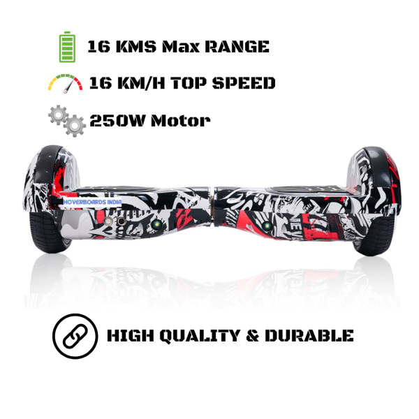Hoverboards India T6 LED Wheels, Remote, Bluetooth, Street