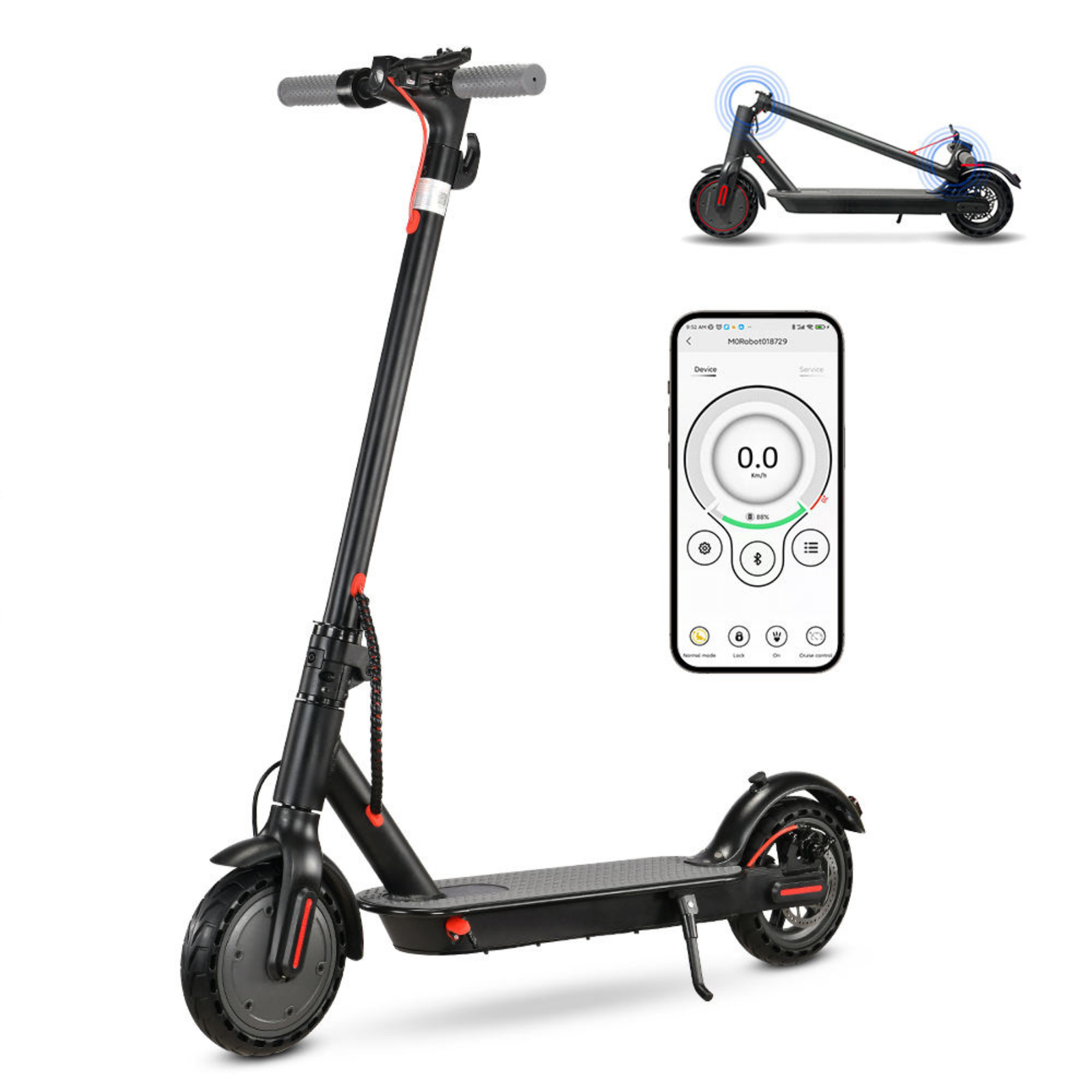 Hoverboards India - Buy Foldable Eco Electric Scooter : Black