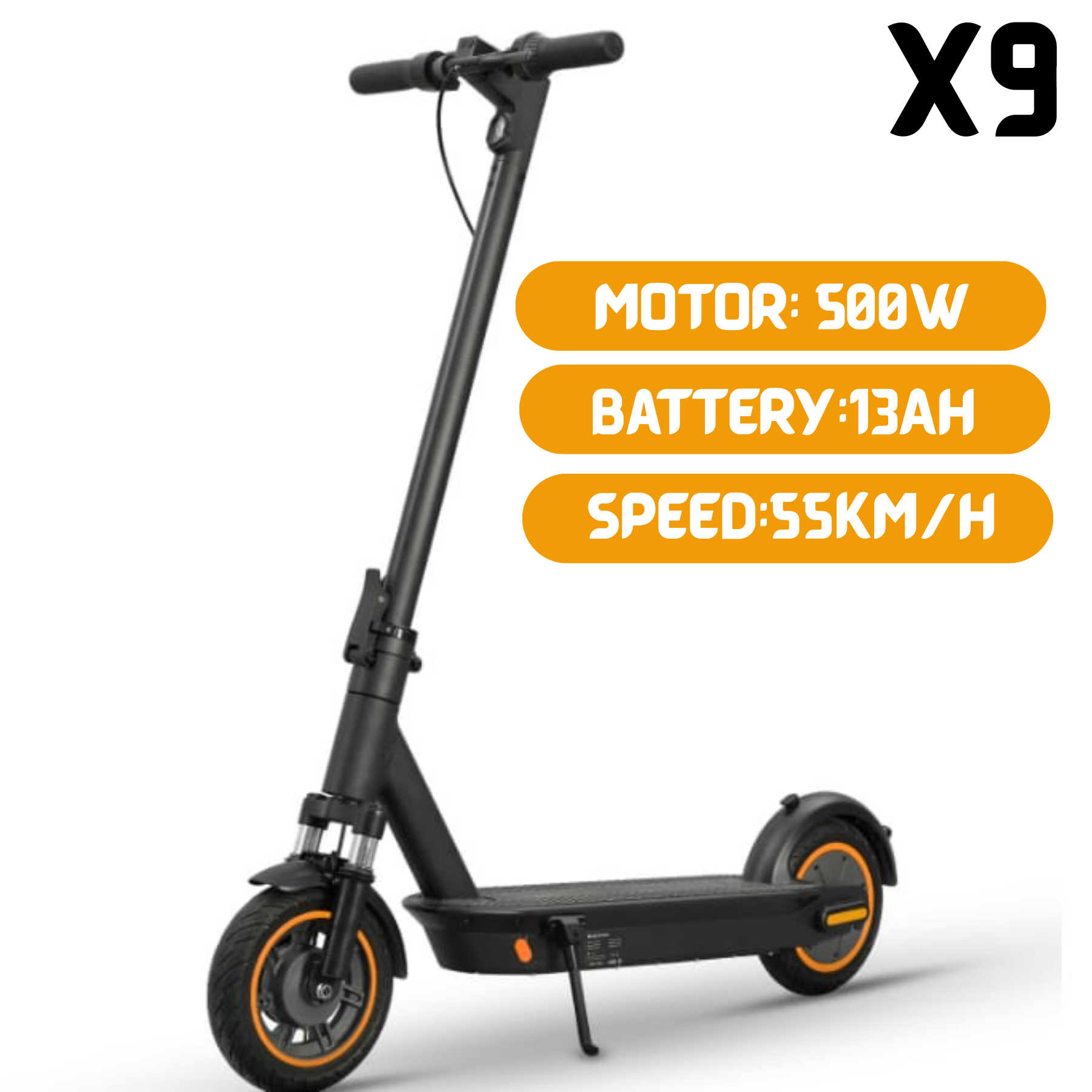 Max X9 Foldable Electric Scooter, 55Km/h, Long Range