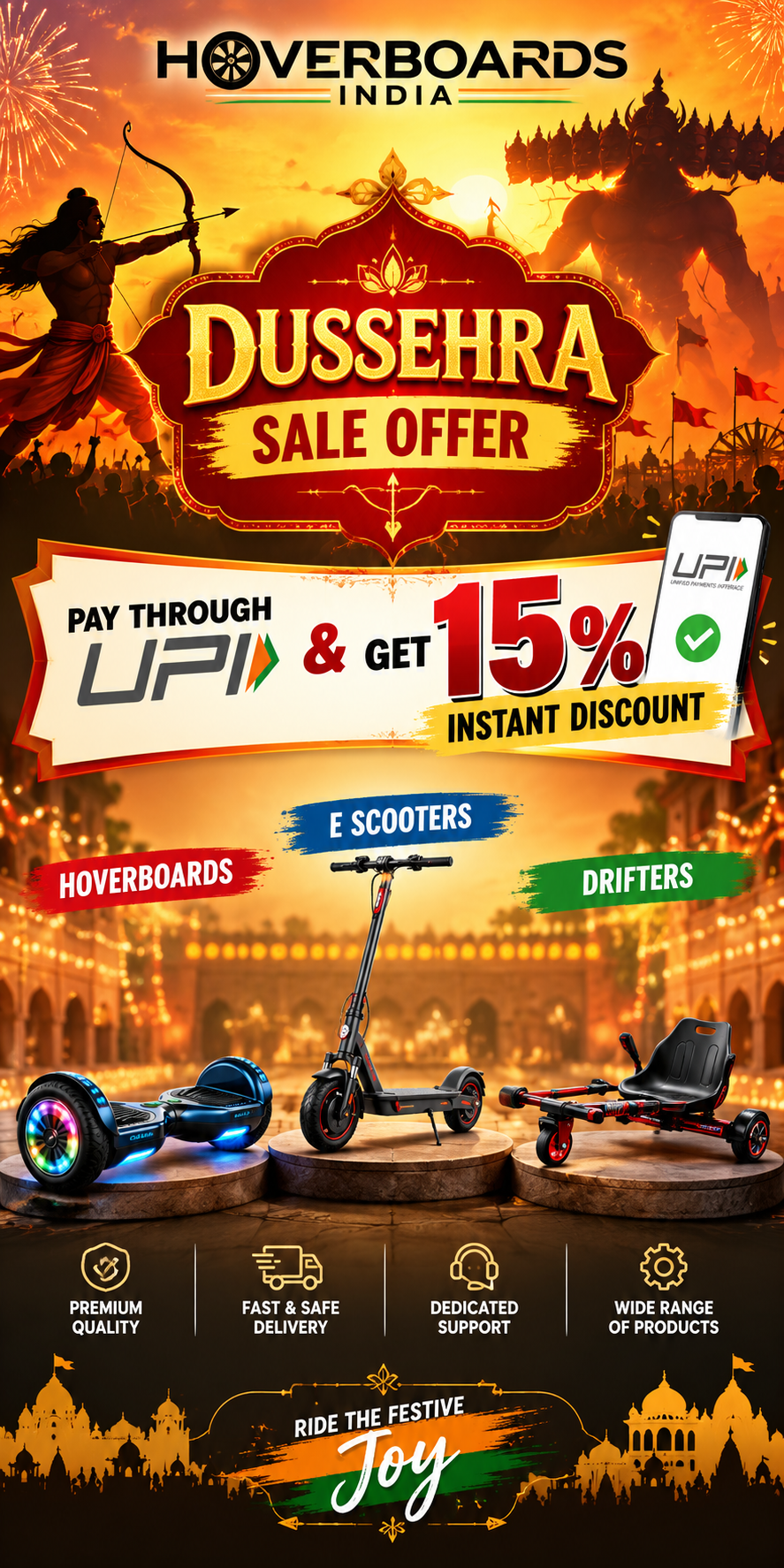 Dussehra Hoverboard Sale Celebration